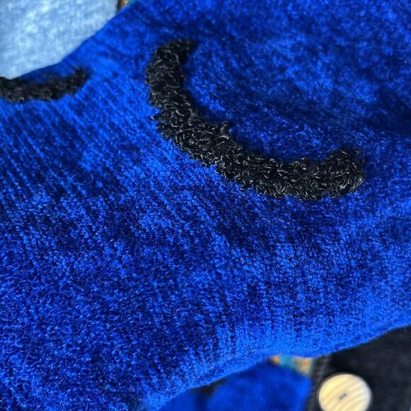 Vintage 1990s Alex Ku Blue Patchwork Cotton Jacket - Picture 8 of 9